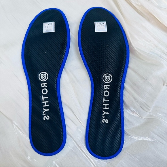 Rothy's Birdseye Round Toe Rare Retired Knit Ballet Flats In Flax Gray Size 9 - Picture 6 of 13